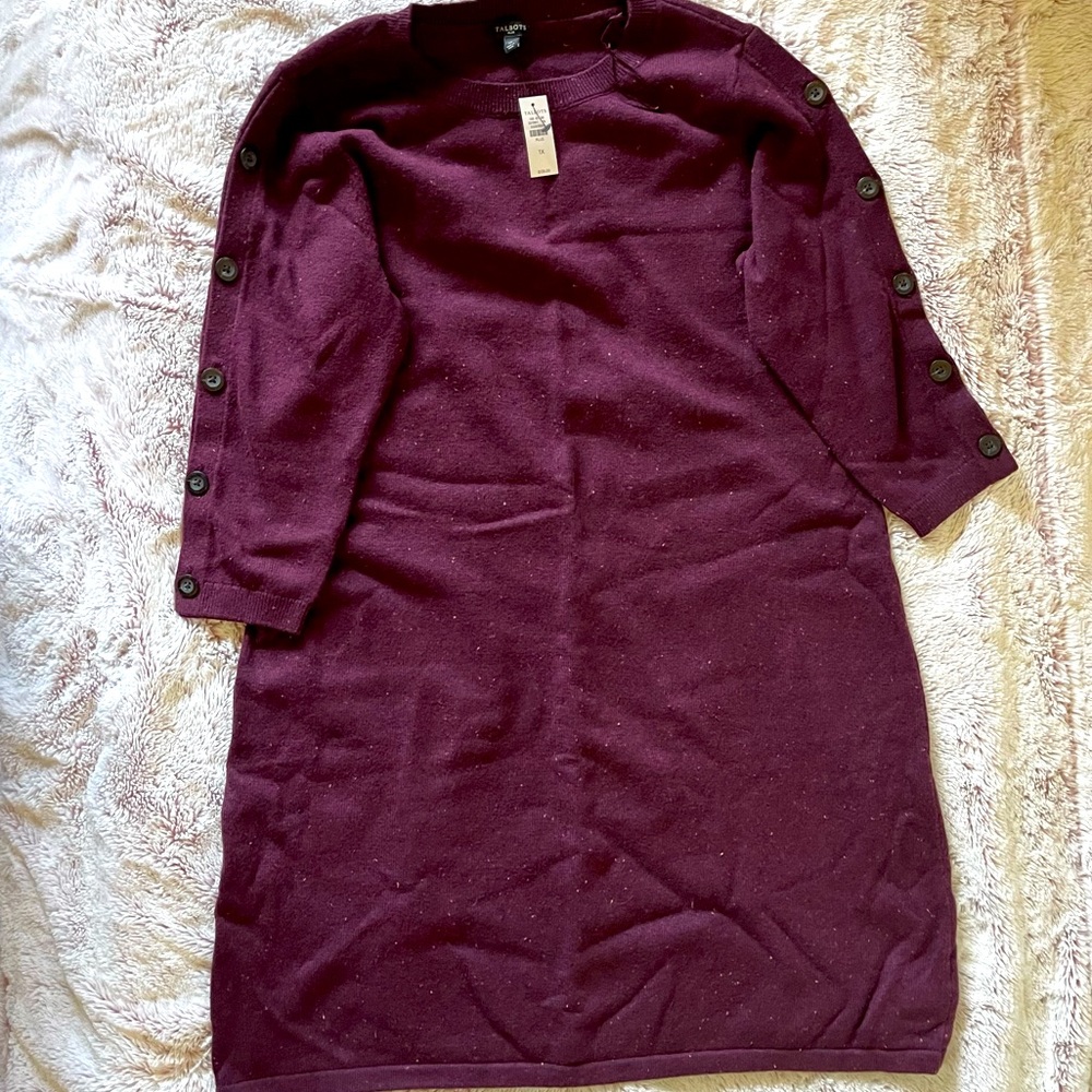 Talbots Sweater Dress Plus NWT